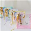 Set bolsitas pastel Unicornio (sticker, cintas y tarjetita) 10u